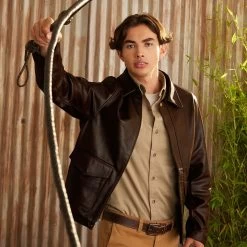 Disney Indiana Jones Leather Jacket For Adults -Disney 2840057819027 7