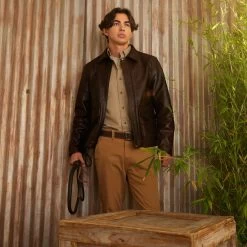 Disney Indiana Jones Leather Jacket For Adults -Disney 2840057819027 8