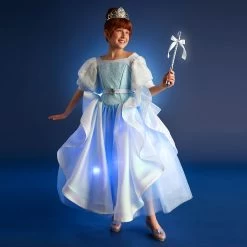 Disney Cinderella Light-Up Costume For Kids With Interactive Light-Up Wand And Tiara By A Leading Role -Disney 2841107379256 9
