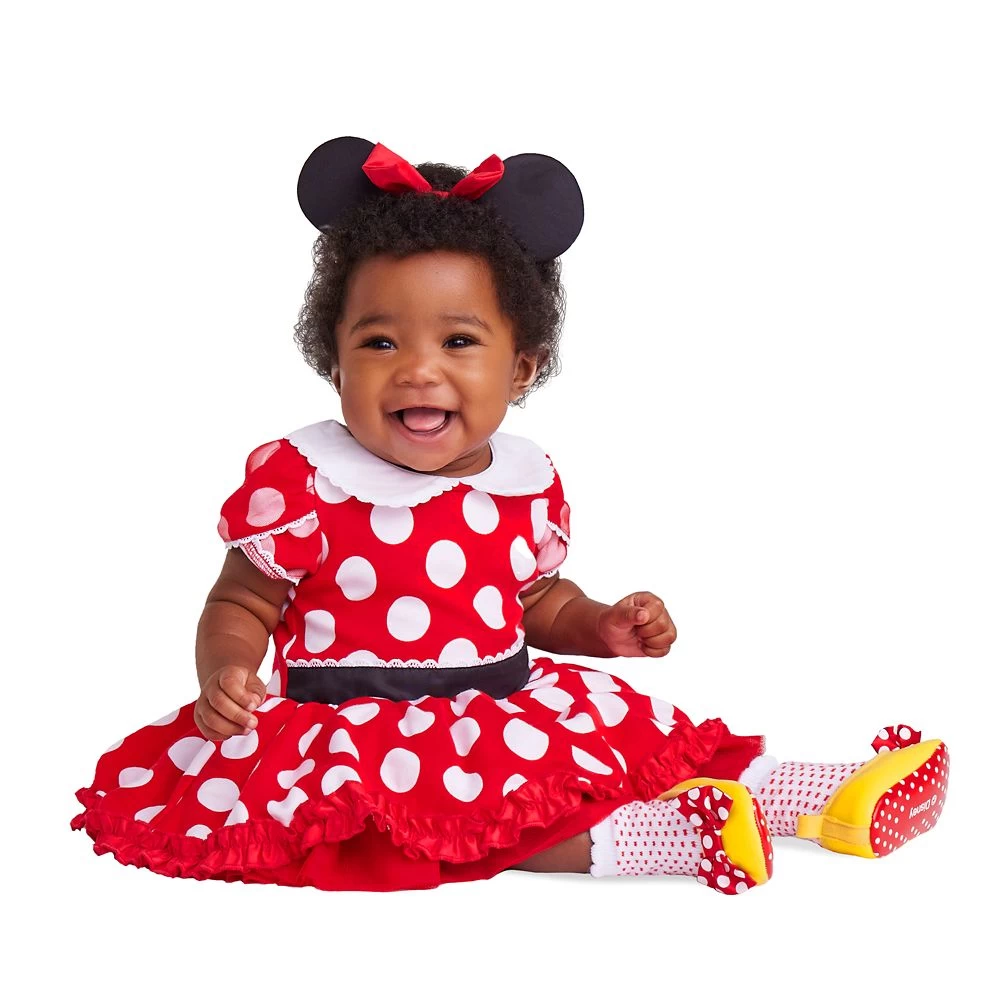 Disney Minnie Mouse Costume Bodysuit For Baby – Red 3 Disney Minnie Mouse Costume Bodysuit For Baby – Red