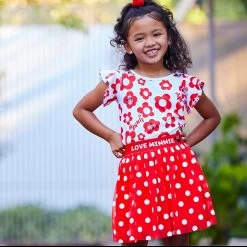 Disney Minnie Mouse Polka Dot Skort For Girls -Disney 5001057390226 1