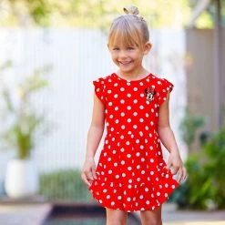 Disney Minnie Mouse Polka Dot Dress For Kids -Disney 5002107050225 1