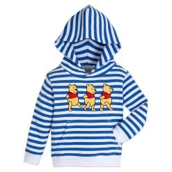 Disney Winnie The Pooh Striped Pullover Hoodie For Kids
