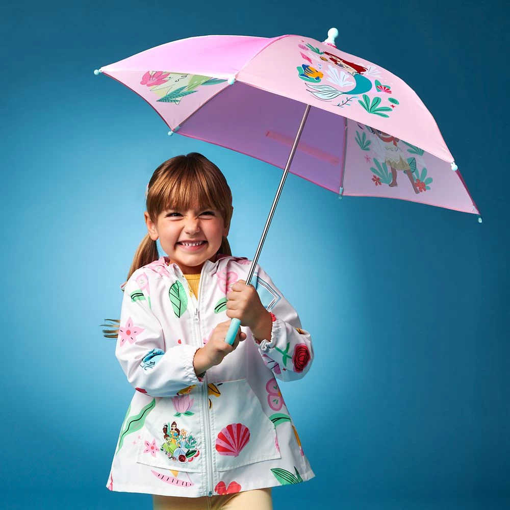 Disney Princess Hooded Rain Jacket For Girls 4 Disney Princess Hooded Rain Jacket For Girls - Image 2
