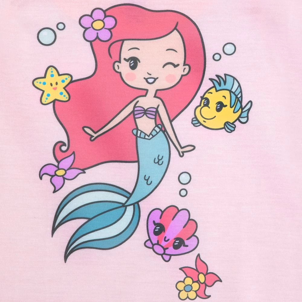 Disney Ariel And Flounder Nightshirt For Girls – The Little Mermaid 4 Disney Ariel And Flounder Nightshirt For Girls – The Little Mermaid - Image 2