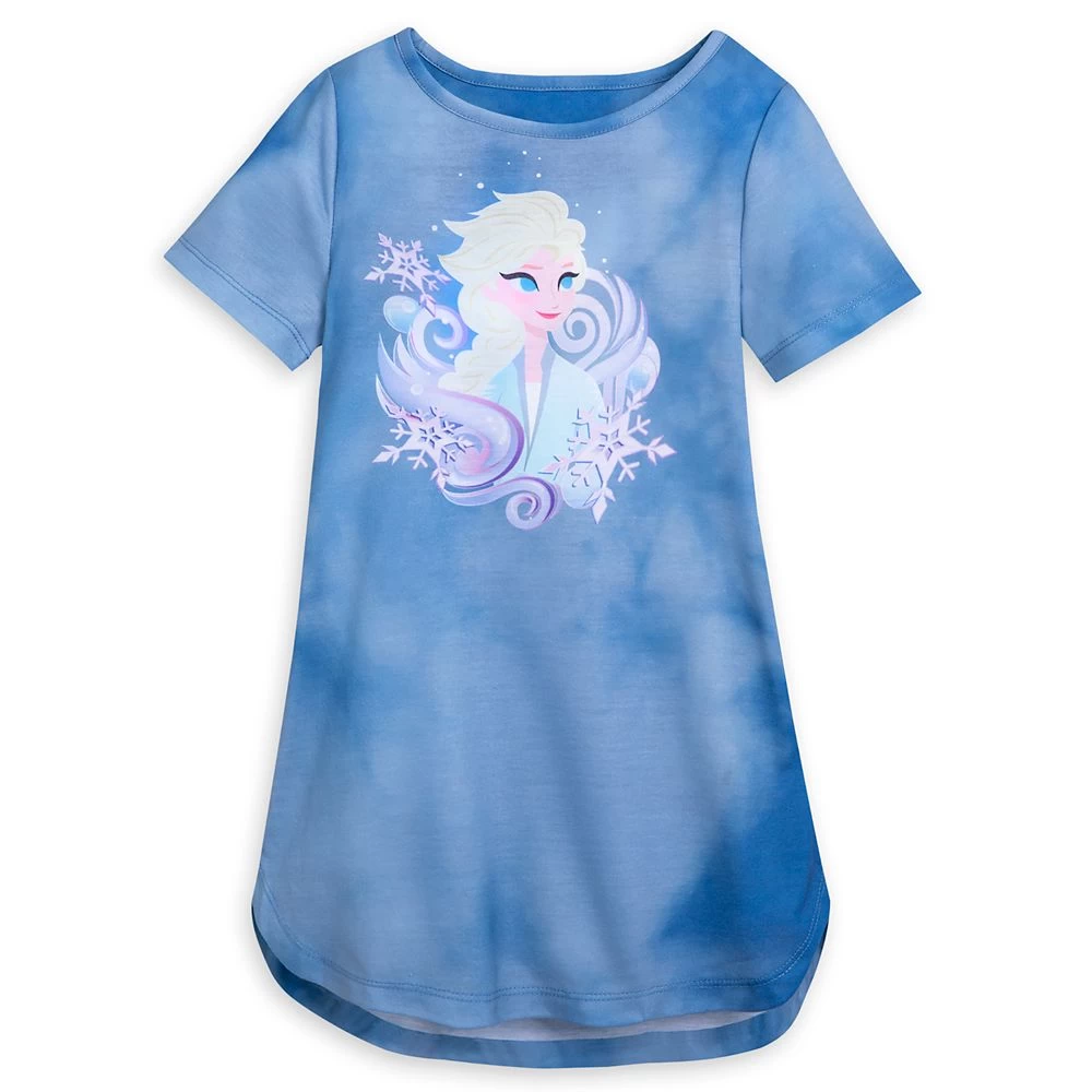 Disney Elsa Tie-Dye Nightshirt For Girls – Frozen 2 3 Disney Elsa Tie-Dye Nightshirt For Girls – Frozen 2
