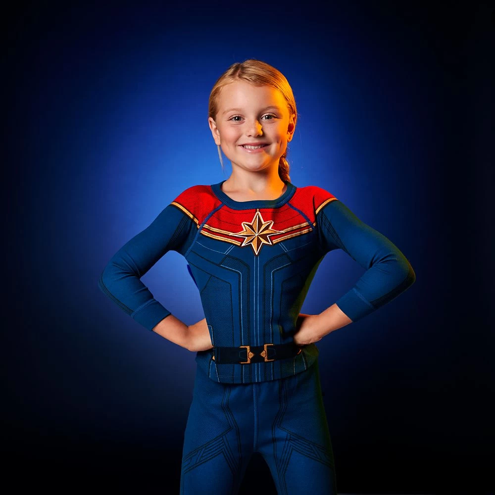 Disney Captain Marvel Costume PJ PALS For Kids 9 Disney Captain Marvel Costume PJ PALS For Kids - Image 7