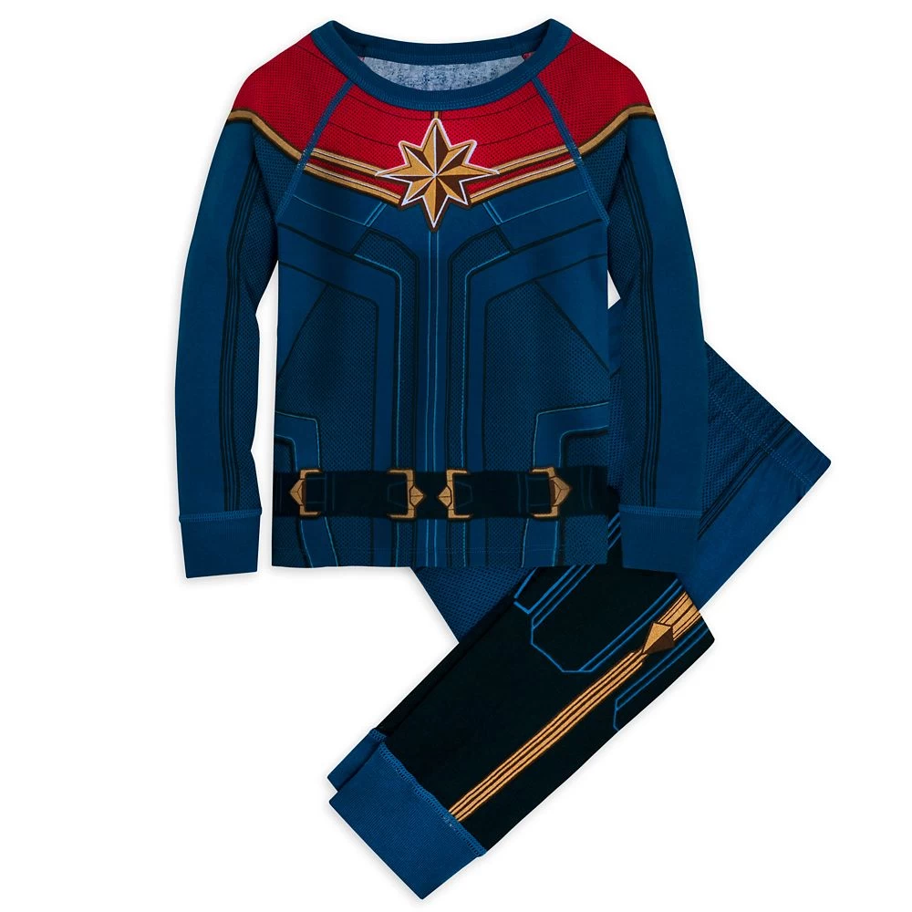 Disney Captain Marvel Costume PJ PALS For Kids 3 Disney Captain Marvel Costume PJ PALS For Kids