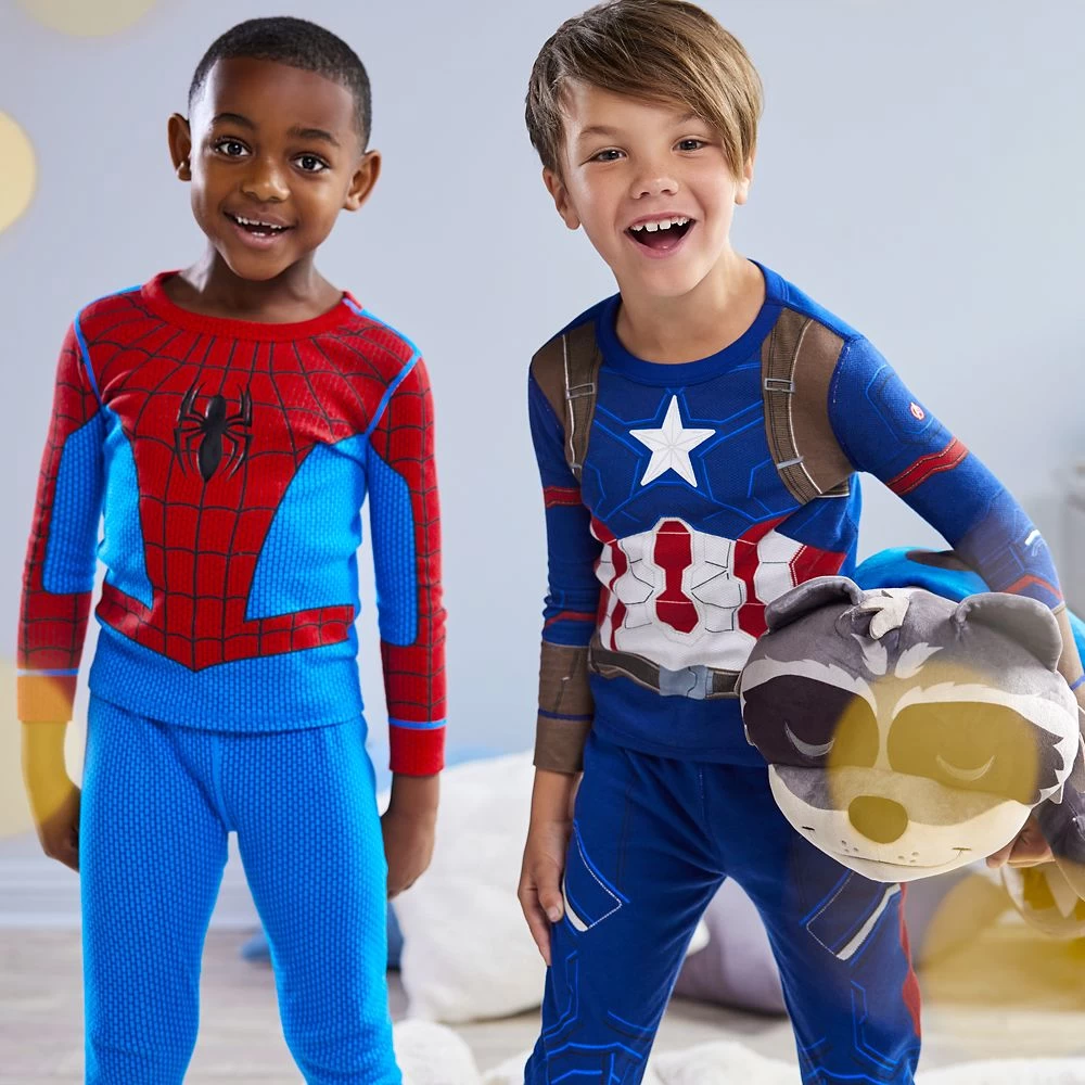Disney Captain America Costume PJ PALS For Kids 4 Disney Captain America Costume PJ PALS For Kids - Image 2
