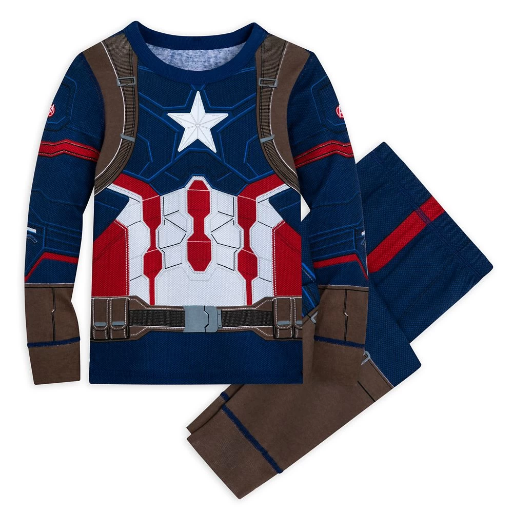 Disney Captain America Costume PJ PALS For Kids 3 Disney Captain America Costume PJ PALS For Kids