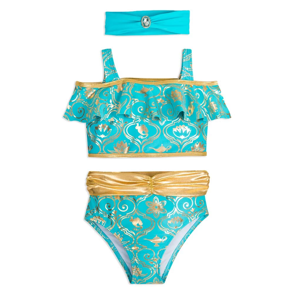 Disney Jasmine Deluxe Swimsuit For Girls – Aladdin 3 Disney Jasmine Deluxe Swimsuit For Girls – Aladdin
