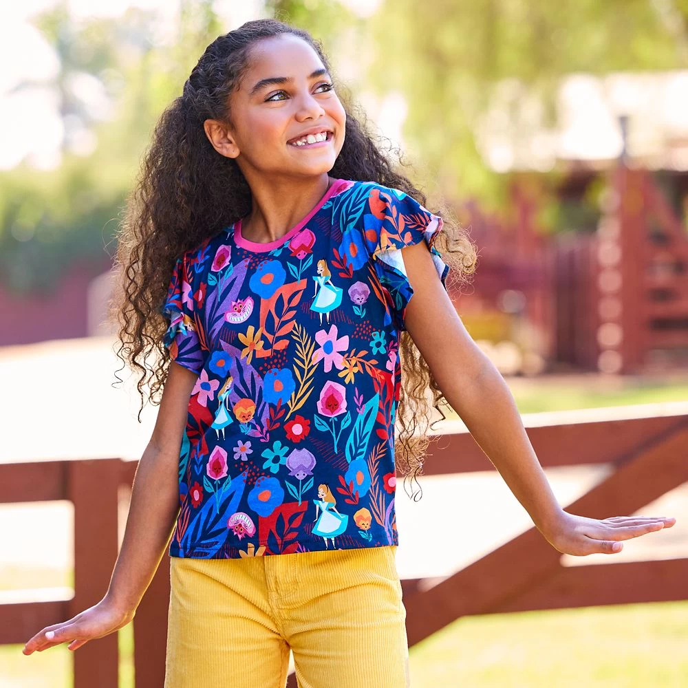 Disney Alice In Wonderland Fashion T-Shirt For Girls 4 Disney Alice In Wonderland Fashion T-Shirt For Girls - Image 2