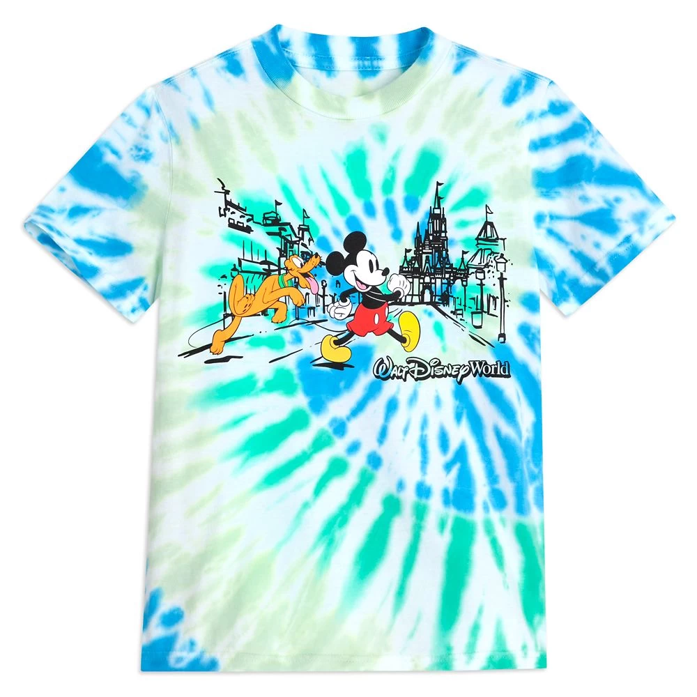 Mickey Mouse And Pluto Tie-Dye T-Shirt For Kids – Walt Disney World 3 Mickey Mouse And Pluto Tie-Dye T-Shirt For Kids – Walt Disney World
