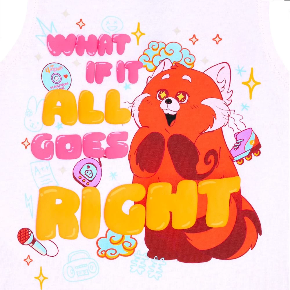 Disney Panda Mei Fashion Tank Top For Girls – Turning Red 3 Disney Panda Mei Fashion Tank Top For Girls – Turning Red - Image 2