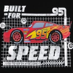 Disney Lightning McQueen ''Built For Speed'' T-Shirt For Kids – Cars -Disney 5007057390371 1