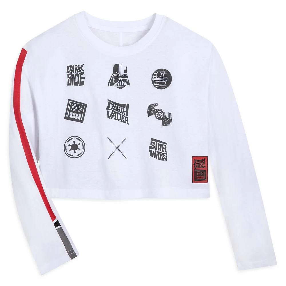 Disney Darth Vader Semi-Cropped Top For Girls 3 Disney Darth Vader Semi-Cropped Top For Girls