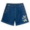 Disney Donald Duck Denim Shorts For Women – 90th Anniversary -Disney 5100057750275