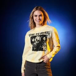 Disney The Marvels Long Sleeve Tie-Dye T-Shirt For Women -Disney 5106048004967 1
