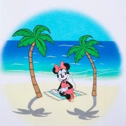 Disney Minnie Mouse Summer Beach T-Shirt For Women 5 Disney Minnie Mouse Summer Beach T-Shirt For Women -Disney 5106057340182 1