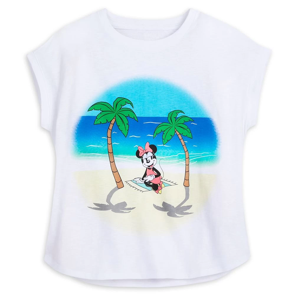 Disney Minnie Mouse Summer Beach T-Shirt For Women 3 Disney Minnie Mouse Summer Beach T-Shirt For Women