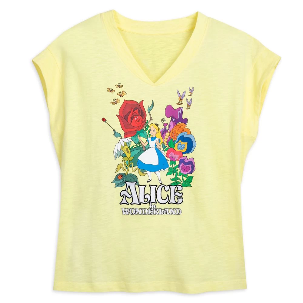 Disney Alice In Wonderland Fashion T-Shirt For Women 3 Disney Alice In Wonderland Fashion T-Shirt For Women