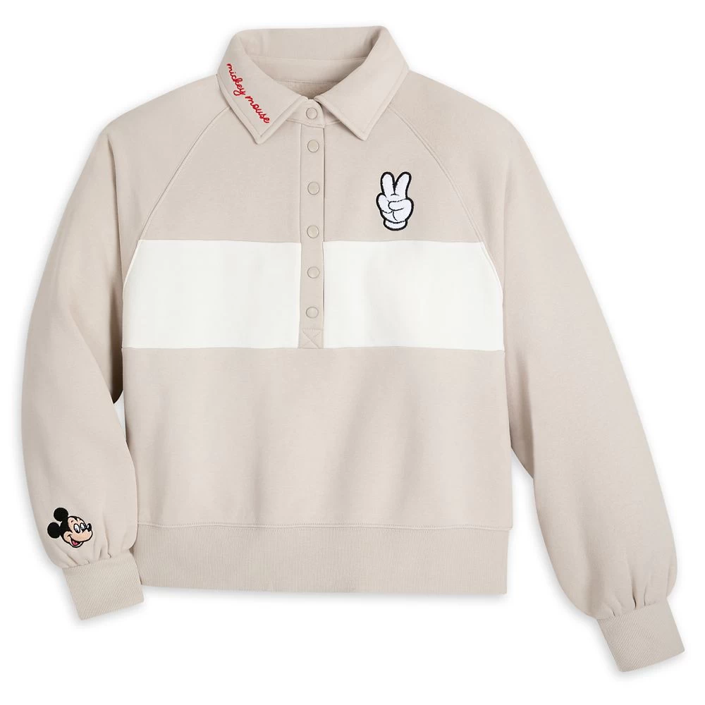 Disney Mickey Mouse Peace Sign Sweatshirt For Women 3 Disney Mickey Mouse Peace Sign Sweatshirt For Women