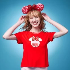 Disney Minnie Mouse Icon Fashion T-Shirt For Women -Disney 5106106030223 1