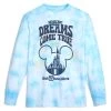 Mickey Mouse Icon And Cinderella Castle Long Sleeve Tie-Dye T-Shirt For Adults – Walt Disney World -Disney 5205048020222