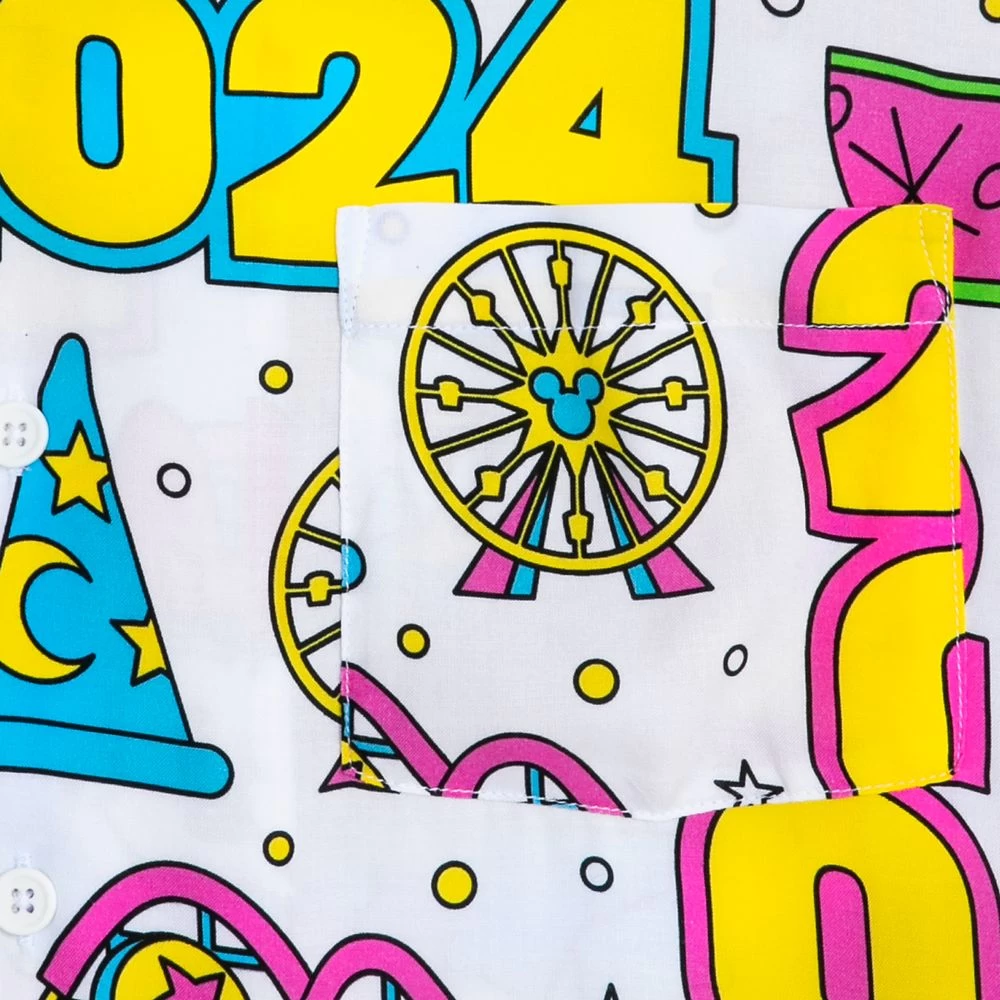 Mickey And Minnie Mouse Woven Shirt For Adults – Disneyland 2024 5 Mickey And Minnie Mouse Woven Shirt For Adults – Disneyland 2024 - Image 3