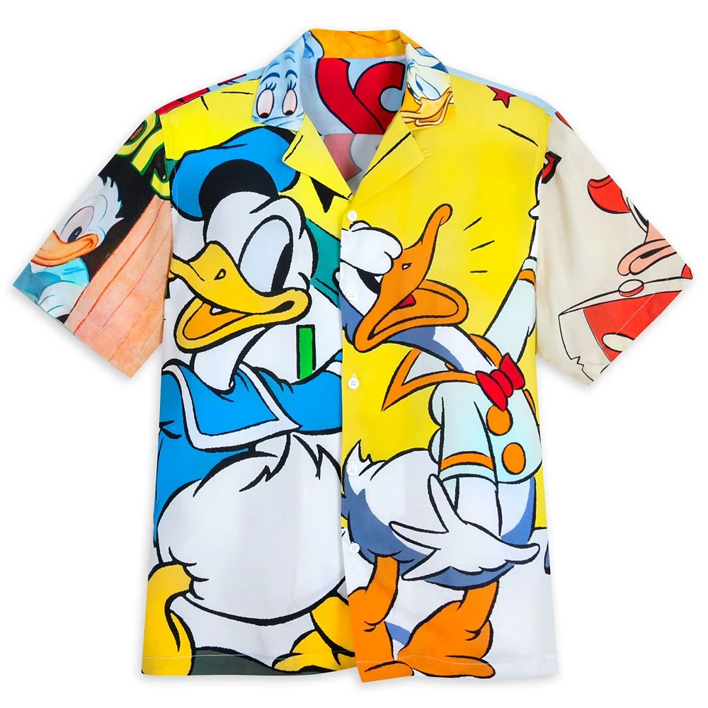 Disney Donald Duck Woven Shirt For Adults 3 Disney Donald Duck Woven Shirt For Adults