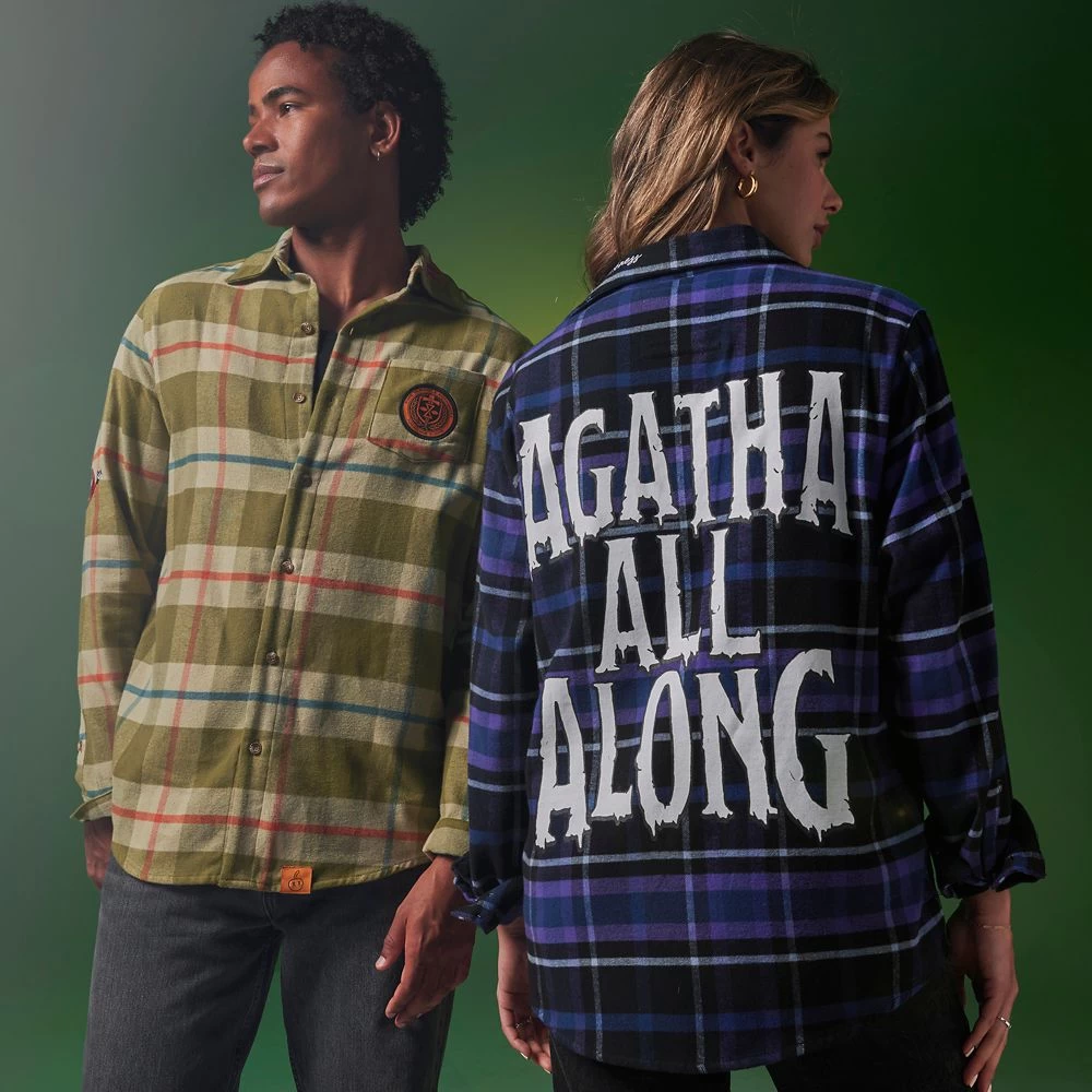 Disney Agatha Harkness Flannel Shirt For Adults By Cakeworthy – WandaVision 4 Disney Agatha Harkness Flannel Shirt For Adults By Cakeworthy – WandaVision - Image 2