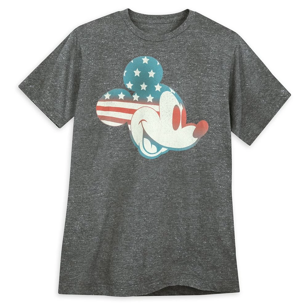 Disney Mickey Mouse Americana Flag T-Shirt For Adults 3 Disney Mickey Mouse Americana Flag T-Shirt For Adults