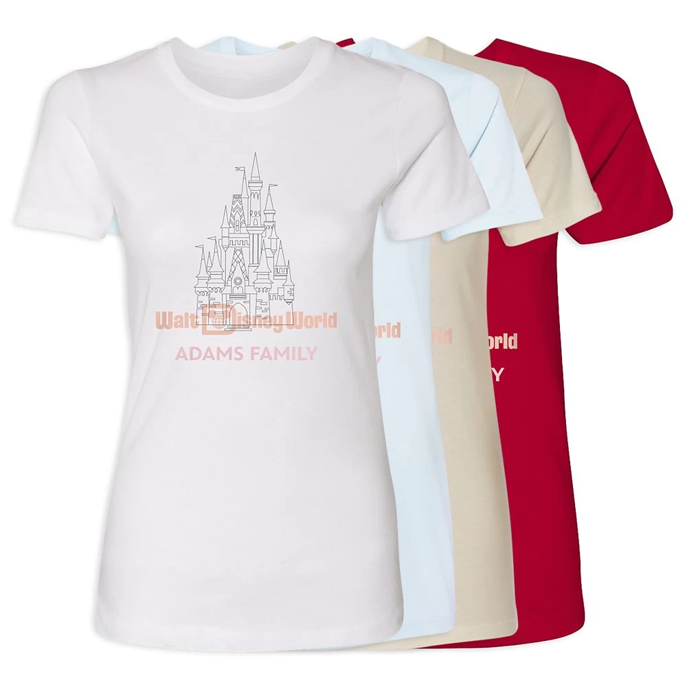 Women's Cinderella Castle Walt Disney World T-Shirt – Customized 3 Women's Cinderella Castle Walt Disney World T-Shirt – Customized
