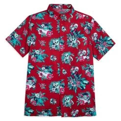 Disney Grogu And Din Djarin Woven Shirt For Adults β Star Wars: The Mandalorian