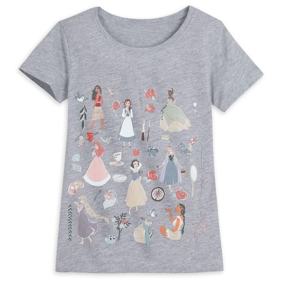 Disney Princess And Friends T-shirt For Kids 3 Disney Princess And Friends T-shirt For Kids
