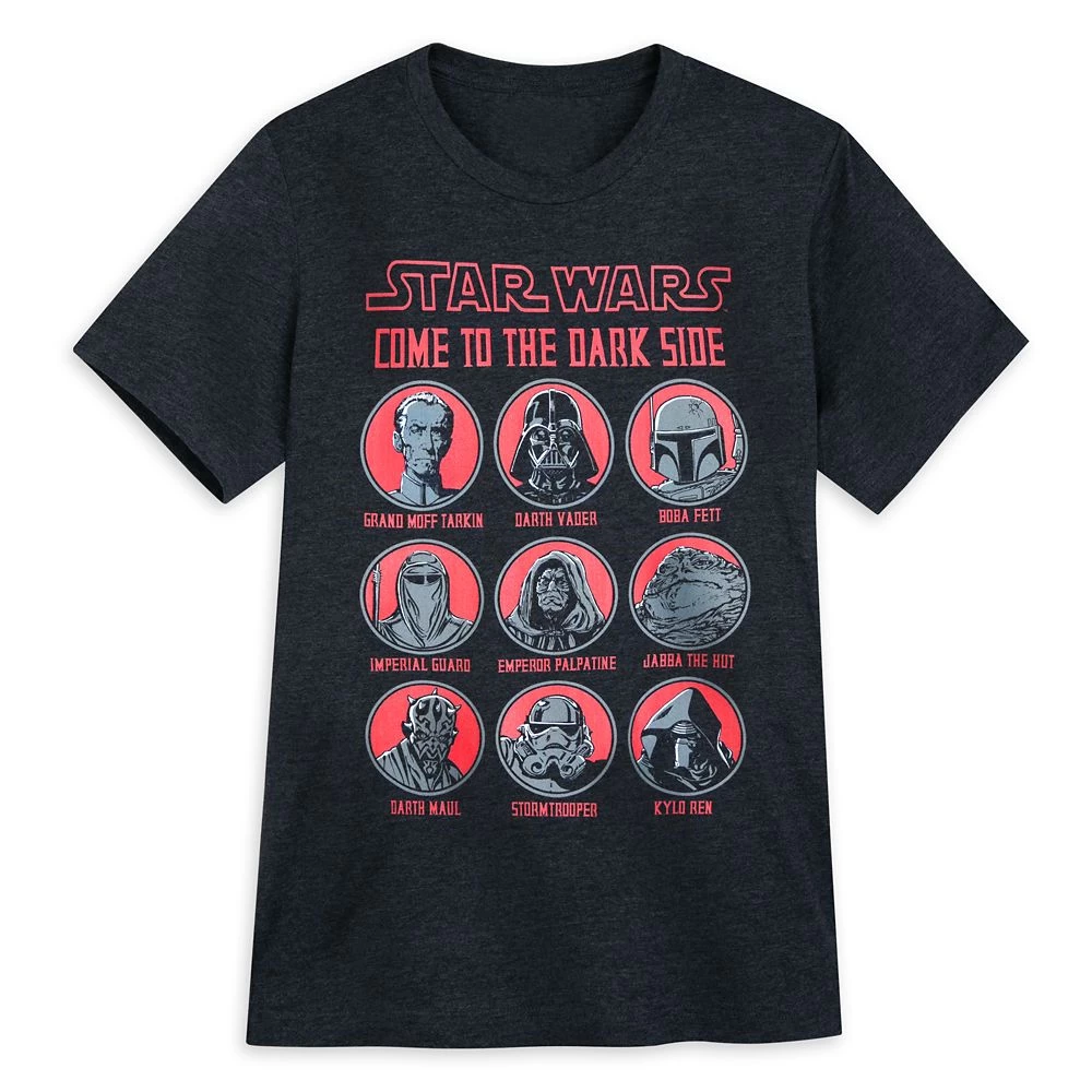 Disney Dark Side Heathered T-Shirt For Adults – Star Wars 3 Disney Dark Side Heathered T-Shirt For Adults – Star Wars